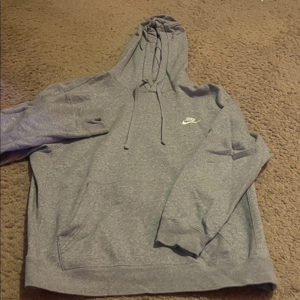 Nike Men's Heather Gray Hoodie